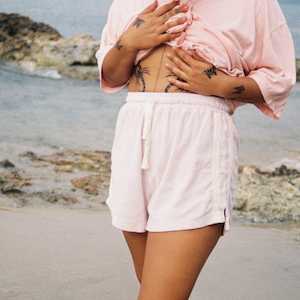 Terry Towelling Short - Bubblegum