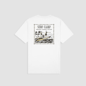 Mens Surf Shirt: Surf Camp - White