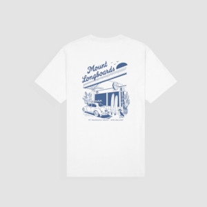 Longboards Store Box Tee - White