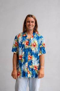 Best Mens Shirts: Blue Hawaiian Longboards Shirt
