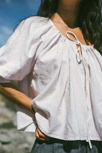 Vanilla Plaid Chloe Blouse