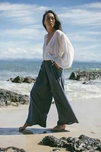 Women S Shorts Surf: Ivy Pants Navy Pinstripe