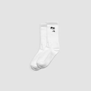 Basic Palm Sock - White