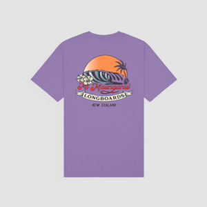 Mt Maunganui Surf Tee - Mauve