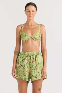 Womens Bottoms: Tropico Slit Short - Margarita