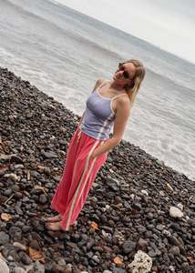 Atmosea: Terry Towelling Pants - Strawberry Pink