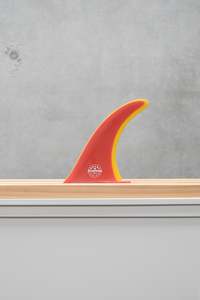 Red & Yellow Longboard Fin