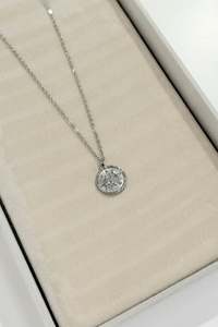 Mount Longboards: Astro Surf Pendant - Silver