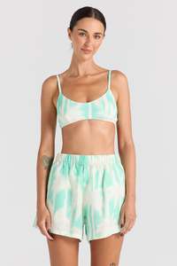 Palms Slit Short - Mint
