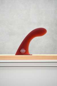 Red Boomerang Longboard Fin