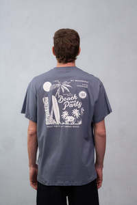 Mount Longboards: Mount Beach Party Tee - Denim