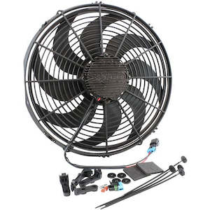 Aeroflow: Aeroflow 16" Brushless Electric Fan - Curved Blade 3300 CFM Rating