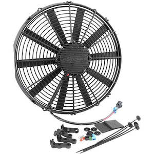 Aeroflow 16" Brushless Electric Fan - Straight Blade 3400 CFM Rating