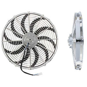 Aeroflow: AEROFLOW 16" Chrome Electric Thermo Fan