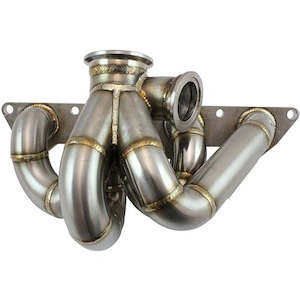 AEROFLOW Mitsubishi EVO 4G63 V-Band Low Mount Turbo Stainless Manifold