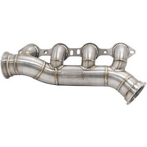 Exhaust Manifold: AEROFLOW GM LS Passenger Side Single Turbo Stainless Steel Manifold