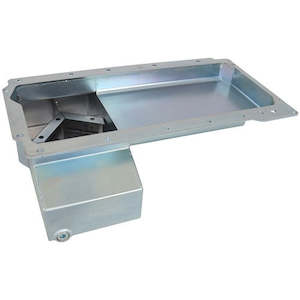 Oil System: AEROFLOW Fabricated GM LS Front Sump Oil Pan with Oil Filter Attachment