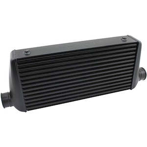 Intercoolers: AEROFLOW 600x300x76mm Race Series Aluminium Intercooler, Black Powder Coated Finish
