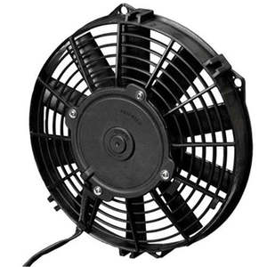 Electric Fans: SPAL 10" Electric Thermo Fan 643 cfm - Puller Type With Straight Blades