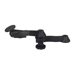 Ram Vehicle Mounts: RAMÂ® 12" Long Double Swing Arm with Round Plate (RAM-VB-109-1U)