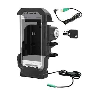 Ram Handheld Pc Holders Mounts: RAM® Powered Key-Locking Cradle for Panasonic Toughbook FZ-N1 & FZ-F1 (RAM-HOL-PAN11PKLU)