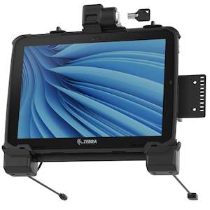 Handheld Pc Holders Mounts: RAM® Power + Data Locking Dock for Zebra ET8x 2-in-1 Tablet (RAM-HOL-ZE22PDLU)