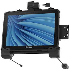 Handheld Pc Holders Mounts: RAM® Power + Dual USB Locking Dock for Zebra ET8x 2-in-1 Tablet (RAM-HOL-ZE22PD2LU)