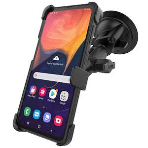 Ram Phone Mounts: RAM® EZ-Roll'r™ Suction Cup Mount for Samsung XCover Pro (RAM-B-166-SAM59U)