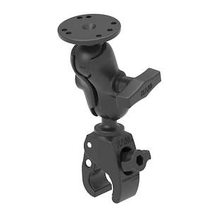 Ram C Size: RAM® Tough-Claw™ Small Clamp Mount with Round Plate Adapter - Short (RAM-202-B-400U)