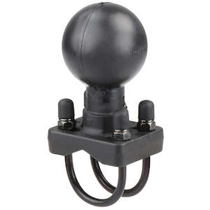 Ram D Size: RAM® Double U-Bolt Ball Base for 1.25" - 1.5" Rails - D Size (RAM-D-235-1U)