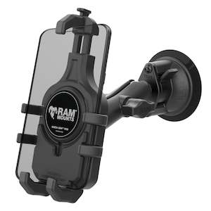 RAM® Quick-Grip™ Pro Phone Mount with Twist-Lock™ Suction Cup - Medium (RAM-B-166-PD5U)