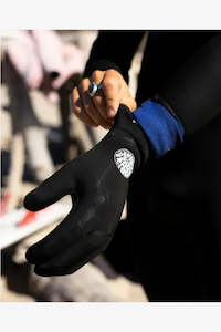 Winter Essentials: RIP CURL FLASHBOMB 3/2 5 FINGER GLOVE - BLACK
