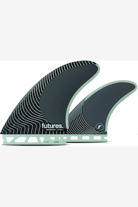 Twin: FUTURES BLACKSTIX TWIN +1 FIN SET