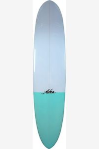 Longboards: ALOHA PINTAIL NOSE RIDER - AQUA 9'6"