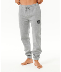 Pants: RIP CURL ICONS OF SURF TRACKPANT - GREY MARLE