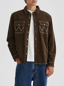 Sweatshirts Jackets: WRANGLER TRADE SHACKET - DARK FOREST