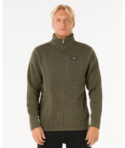 Sweatshirts Jackets: RIP CURL CRESCENT ZIP THRU - DARK OLIVE