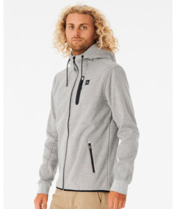 RIP CURL ANTI SERIES DEPARTED ZIP THRU - GREY
