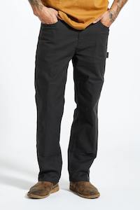 Pants: BUILDERS CARPENTER PANT - WASHED BLACK