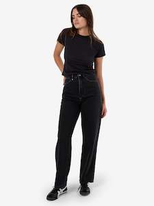 W Pants: THRILLS BILLIE JEAN - AGED BLACK