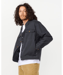 Sweatshirts Jackets: RIP CURL CLASSIC SURF DENIM TRUCKER JKT - BLACK