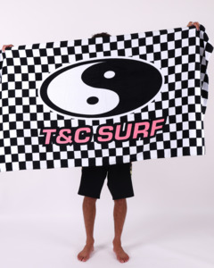 T&C DAZED TOWEL - BLACK