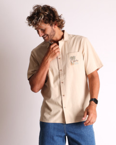 T&C ALOHA CLUB S/S SHIRT - NATURAL