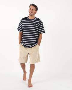 Mens: T&C NINETEES CORD SHORT - STONE
