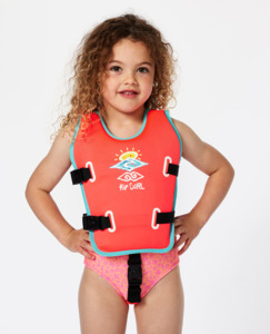 RIP CURL KIDS BEACH BUOYANCY VEST - PINK