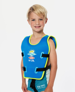RIP CURL KIDS BEACH BUOYANCY VEST - BLUE