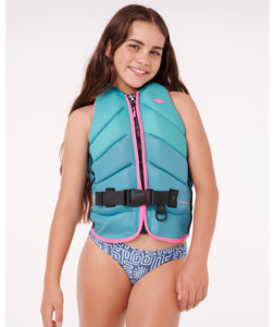 Wetsuits: RIP CURL KIDS DAWN PATROL BUOY VEST - AQUA