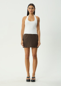 Skirts: AFENDS LILO MINI SKIRT - COFFEE