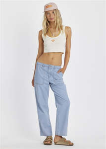 W Pants: SISSTREVOLUTION SEE YOU THERE PANT - BREAKER BLUE