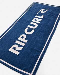Womens Accessories: RIP CURL BRAND LOGO TOWEL - LIGHT NAVY